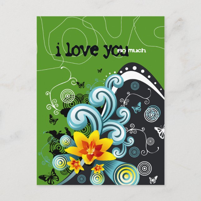 i kärlek så mycket 4 vykort (Framsida)