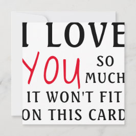 I kärlek så mycket att det inte passar kortet julkort