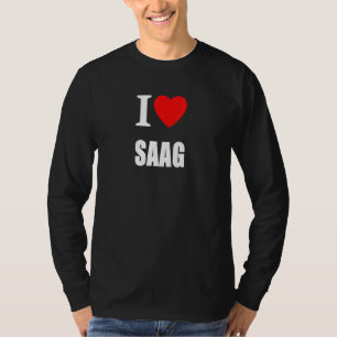 I Kärlek Saag Indian Curry T Shirt