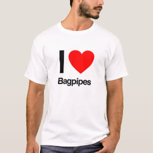 i kärlek säckpipor t-shirt