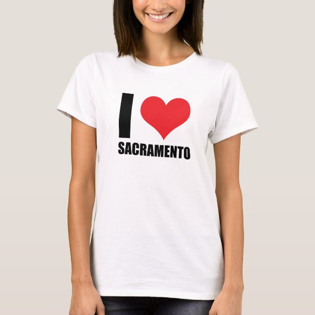 I kärlek Sacramento T Shirt (Framsida)