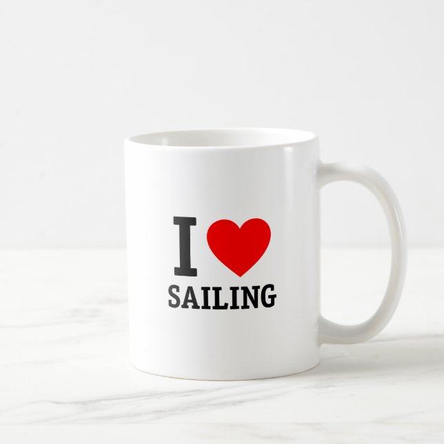 I Kärlek Sailing Kaffemugg (Höger)