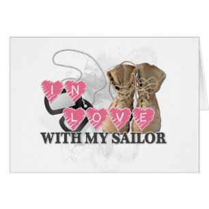I kärlek Sailor Hälsningskort