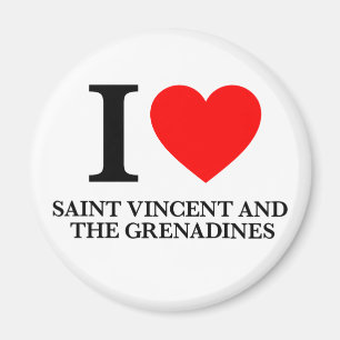 I Kärlek Saint Vincent och Grenadinerna Magnet