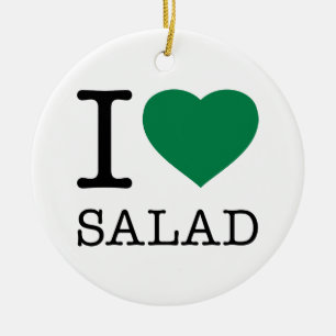 I KÄRLEK SALAD JULGRANSPRYDNAD KERAMIK