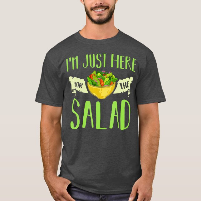 I Kärlek Salad Vegan Gift Dressing Bowl T Shirt (Framsida)