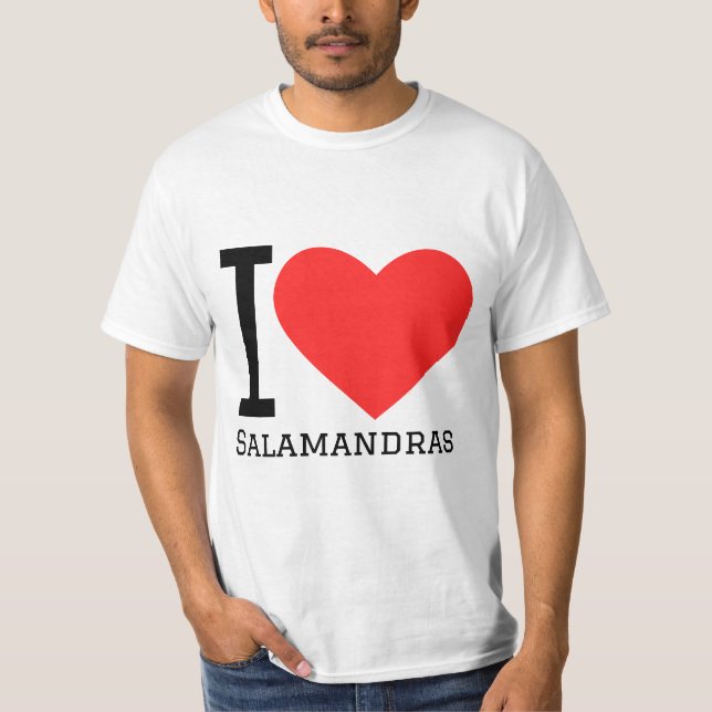 I kärlek salamandrar t shirt (Framsida)