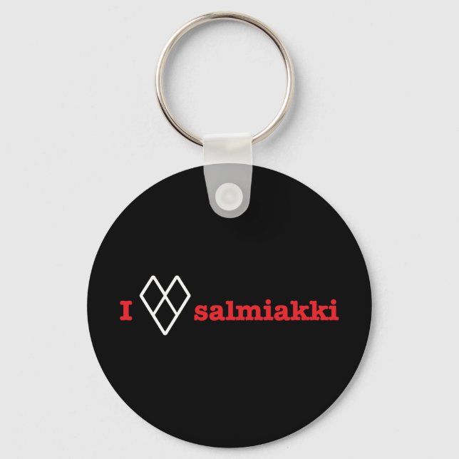 I kärlek salmiakki nyckelring (Framsida)