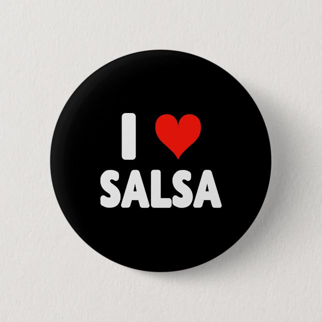 I Kärlek Salsa Heart Dance Dancer Dancing Studio M Knapp (Framsida)