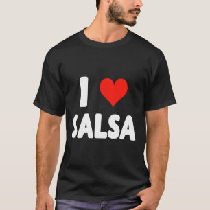 I Kärlek Salsa Heart Dance Dancer Dancing Studio M T Shirt