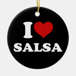 I Kärlek Salsa Julgransprydnad Keramik
