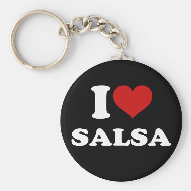 I Kärlek Salsa Nyckelring (Framsidan)