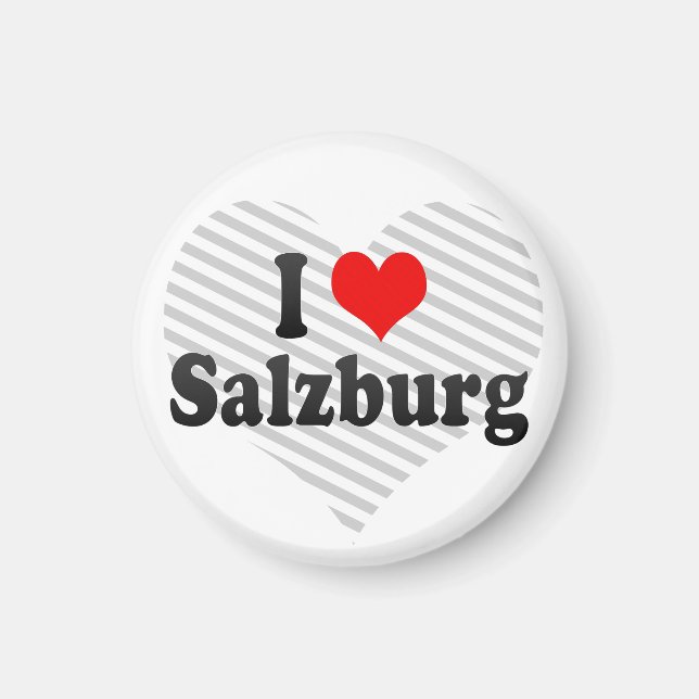 I Kärlek Salzburg, Österrike Magnet (Framsidan)