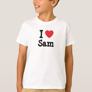I kärlek Sam hjärta T-Shirt