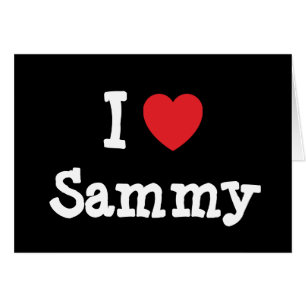 I kärlek Sammy hjärta T-Shirt Hälsningskort