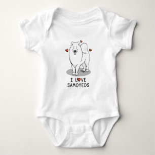 I Kärlek Samoyeds - Cute hund T Shirt