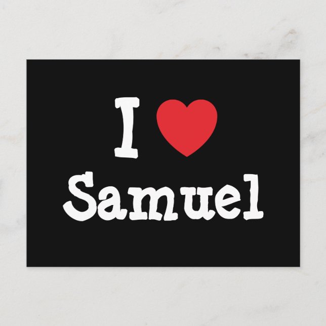I kärlek Samuel anpassningsbar personlig Vykort (Framsida)