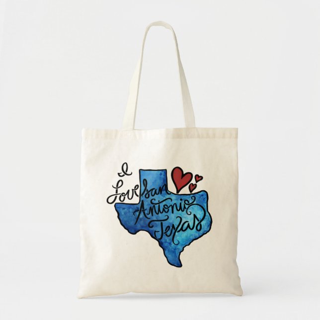 I kärlek San Antonio Texas Tygkasse (Framsidan)