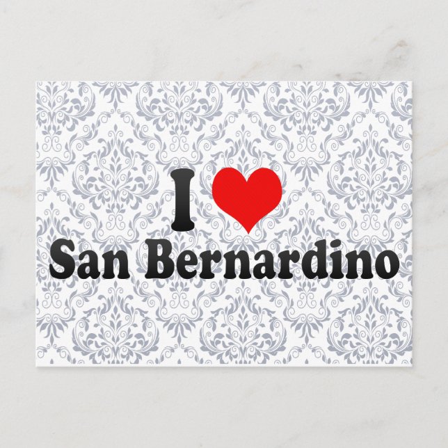I Kärlek San Bernardino, Förenade Stater Vykort (Framsida)