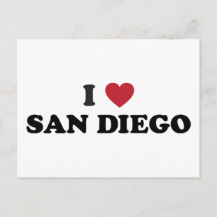 I Kärlek San Diego Kalifornien Vykort