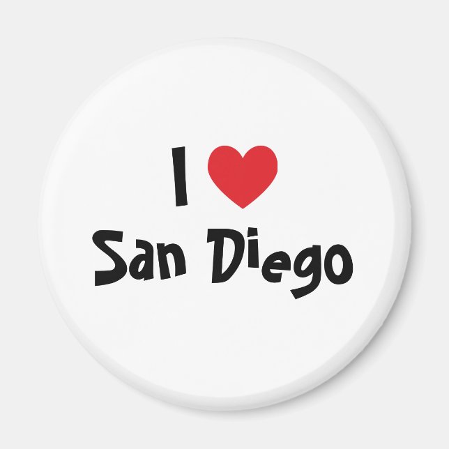 I Kärlek San Diego Magnet (Framsidan)