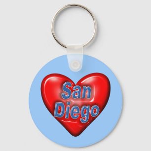 I Kärlek San Diego Nyckelring