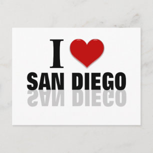 I Kärlek San Diego Vykort