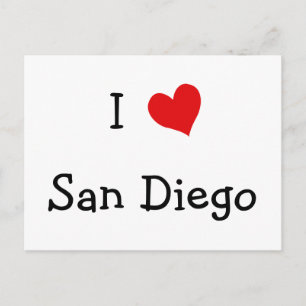 I Kärlek San Diego Vykort