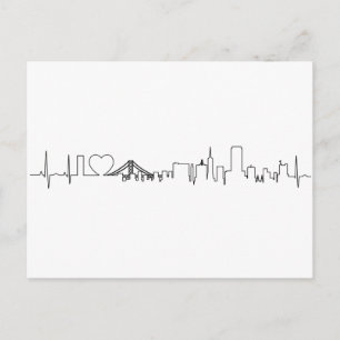 I kärlek San Francisco i ett utomordentligt ecg st Vykort