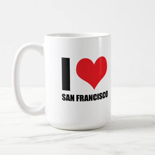 I kärlek San Francisco Kaffemugg (Vänster)