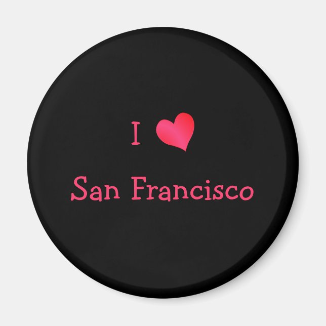 I Kärlek San Francisco Magnet (Framsidan)