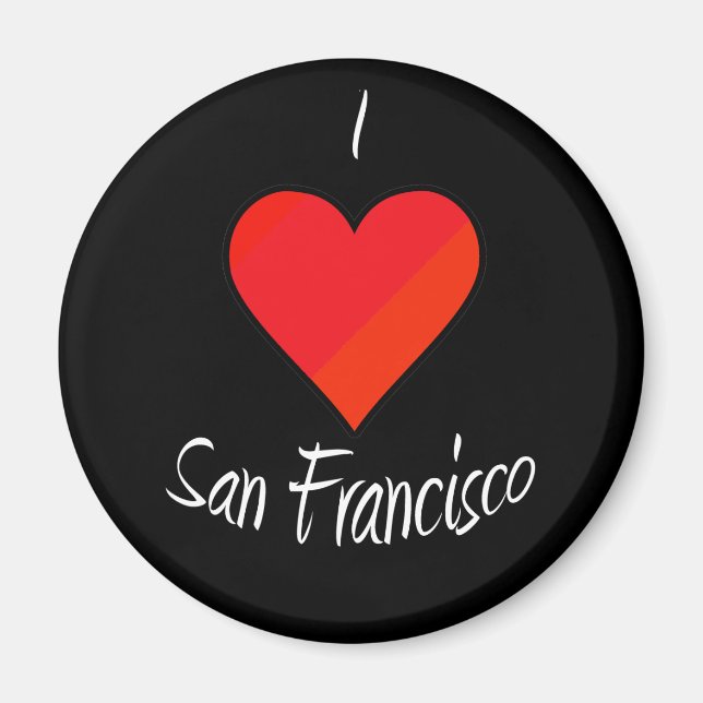 I Kärlek San Francisco Magnet (Framsidan)