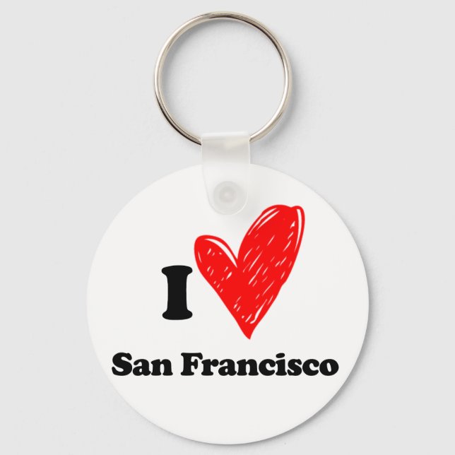 I kärlek San Francisco Nyckelring (Framsida)