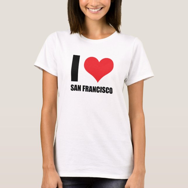 I kärlek San Francisco T Shirt (Framsida)
