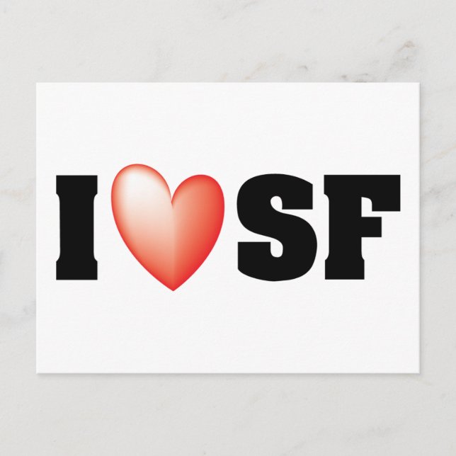I Kärlek San Francisco Vykort (Framsida)