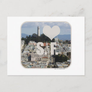 I Kärlek San Francisco Vykort