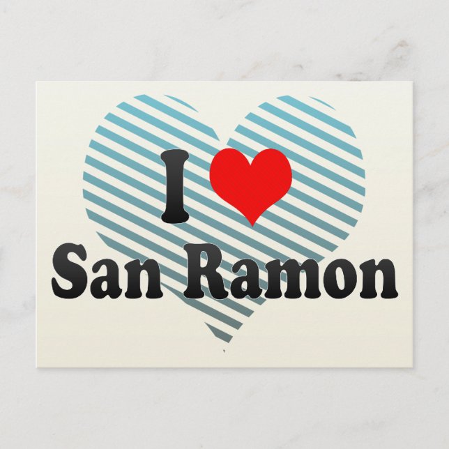 I Kärlek San Ramon, Förenade Stater Vykort (Framsida)