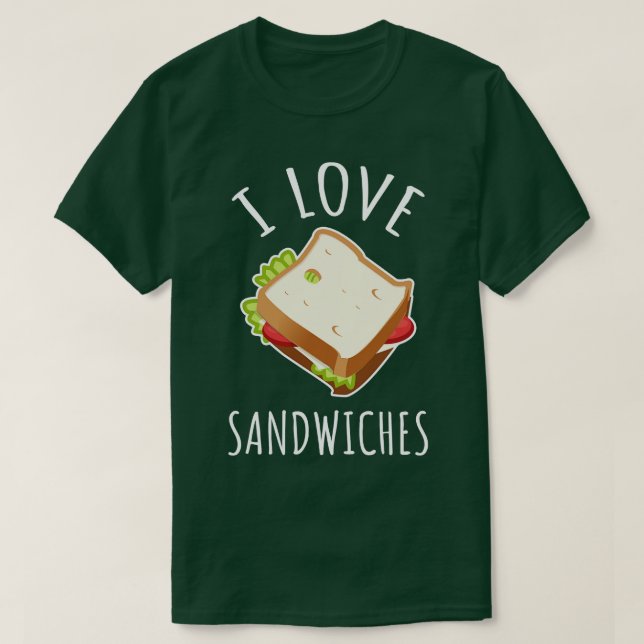 I Kärlek Sandwiches T Shirt (Design framsida)