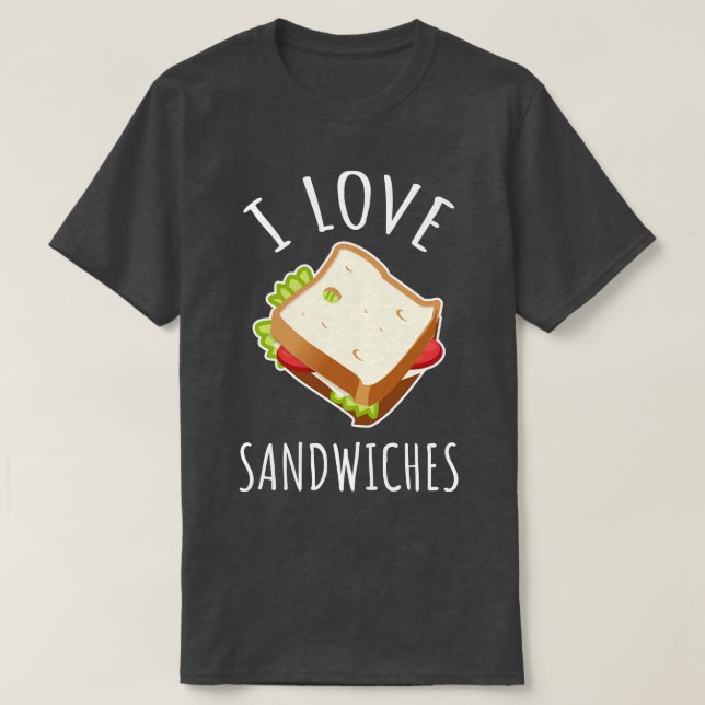 I Kärlek Sandwiches T Shirt (Design framsida)