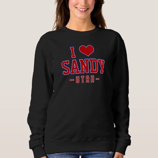 I Kärlek Sandy Utah T Shirt (Framsida)