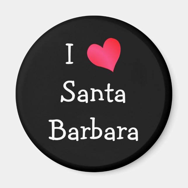 I Kärlek Santa Barbara Magnet (Framsidan)