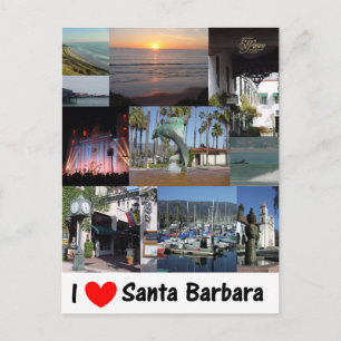 I kärlek Santa Barbara Vykort