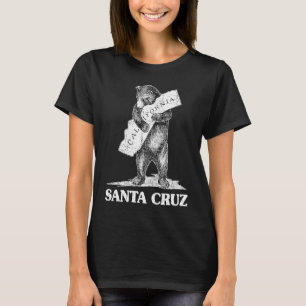I Kärlek Santa Cruz California Bear Hugger Califor T Shirt