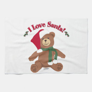 I Kärlek Santa! Julens Nalle Kökshandduk