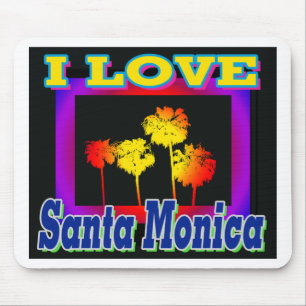 I KÄRLEK Santa Monica Handflatan Träd i Box Mouthp Musmatta