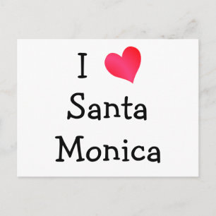 I Kärlek Santa Monica Vykort