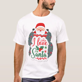 I Kärlek Santa T Shirt
