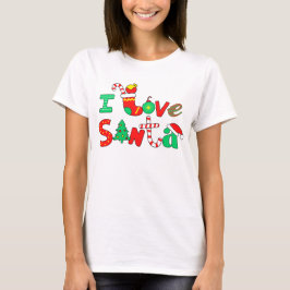I Kärlek Santa T-shirt