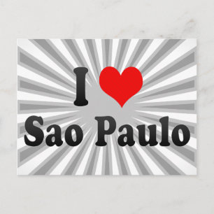 I Kärlek Sao Paulo, Brasilien Vykort