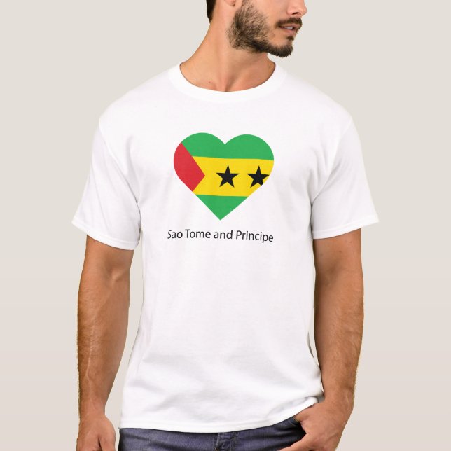 I Kärlek Sao Tome och Princeipe T Shirt (Framsida)